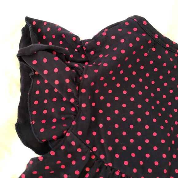 Adorable Essentials Dress Blue Pink Polka Dots Size 4T - Picture 4 of 5